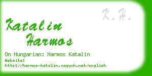 katalin harmos business card